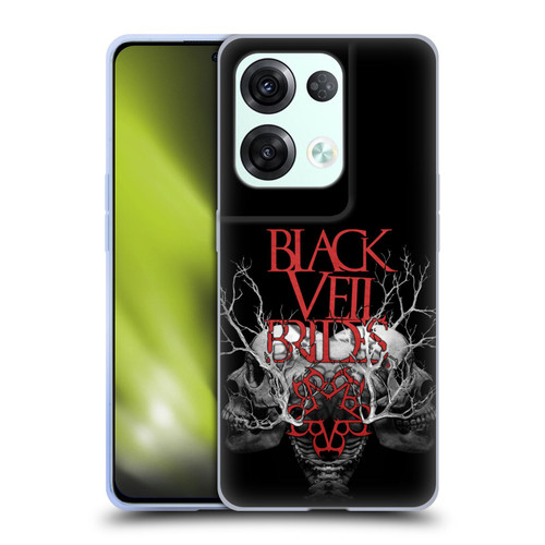 Black Veil Brides Band Art Skull Branches Soft Gel Case for OPPO Reno8 Pro