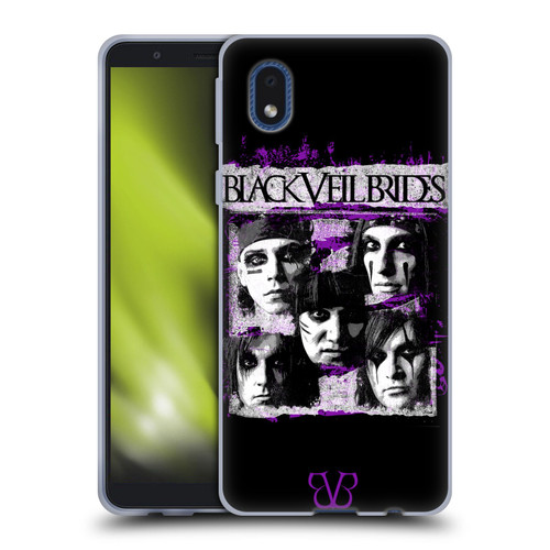 Black Veil Brides Band Art Grunge Faces Soft Gel Case for Samsung Galaxy A01 Core (2020)