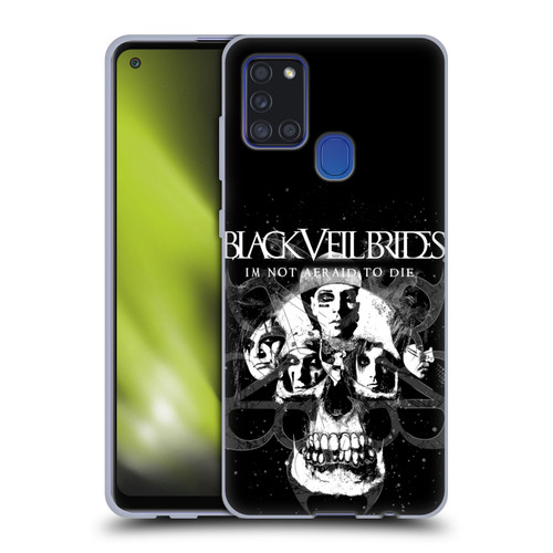 Black Veil Brides Band Art Skull Faces Soft Gel Case for Samsung Galaxy A21s (2020)