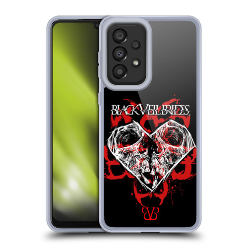 Black Veil Brides Band Art Skull Heart Soft Gel Case for Samsung Galaxy A33 5G (2022)