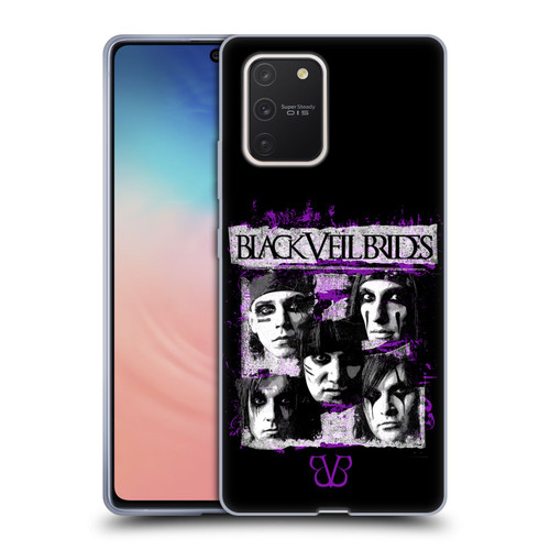 Black Veil Brides Band Art Grunge Faces Soft Gel Case for Samsung Galaxy S10 Lite
