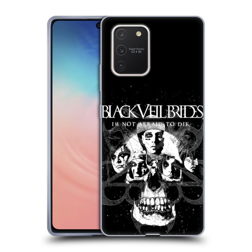 Black Veil Brides Band Art Skull Faces Soft Gel Case for Samsung Galaxy S10 Lite