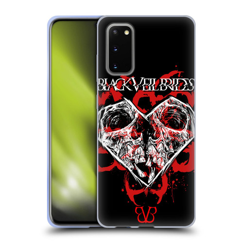 Black Veil Brides Band Art Skull Heart Soft Gel Case for Samsung Galaxy S20 / S20 5G