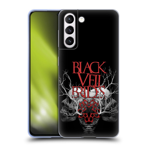 Black Veil Brides Band Art Skull Branches Soft Gel Case for Samsung Galaxy S21 5G