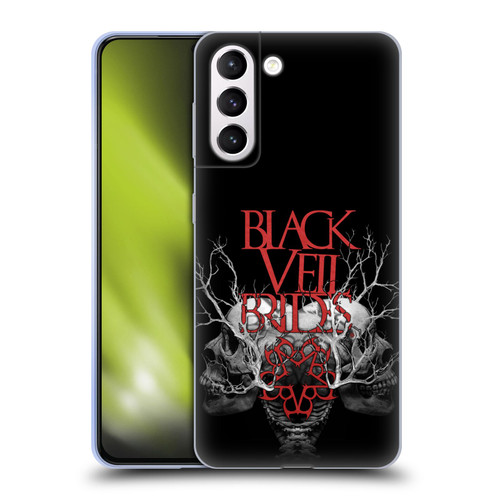 Black Veil Brides Band Art Skull Branches Soft Gel Case for Samsung Galaxy S21+ 5G