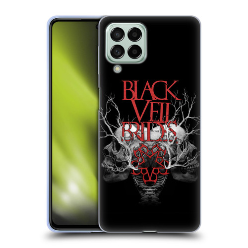 Black Veil Brides Band Art Skull Branches Soft Gel Case for Samsung Galaxy M53 (2022)
