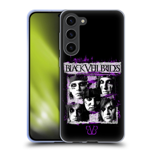 Black Veil Brides Band Art Grunge Faces Soft Gel Case for Samsung Galaxy S23+ 5G