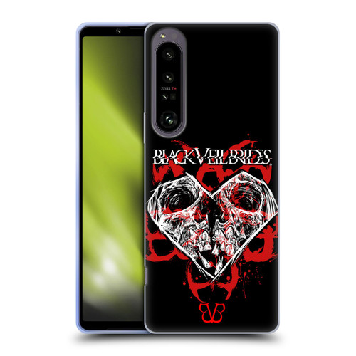 Black Veil Brides Band Art Skull Heart Soft Gel Case for Sony Xperia 1 IV