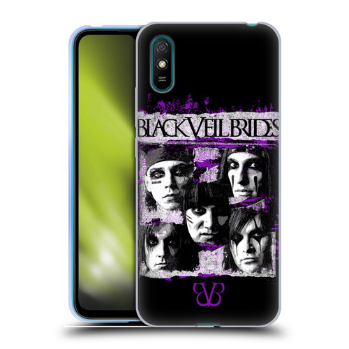 Black Veil Brides Band Art Grunge Faces Soft Gel Case for Xiaomi Redmi 9A / Redmi 9AT