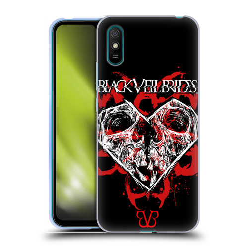 Black Veil Brides Band Art Skull Heart Soft Gel Case for Xiaomi Redmi 9A / Redmi 9AT