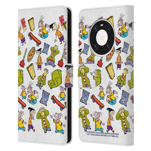 Ed, Edd, n Eddy Graphics Icons Leather Book Wallet Case Cover For Huawei Mate 40 Pro 5G