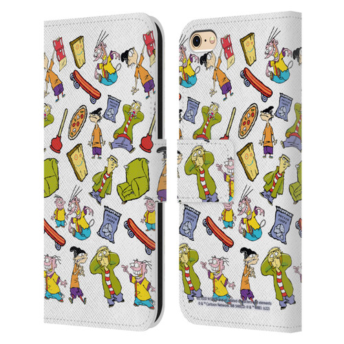 Ed, Edd, n Eddy Graphics Icons Leather Book Wallet Case Cover For Apple iPhone 6 / iPhone 6s