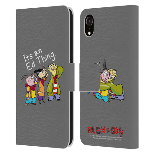 Ed, Edd, n Eddy Graphics It's An Ed Thing Leather Book Wallet Case Cover For Apple iPhone XR