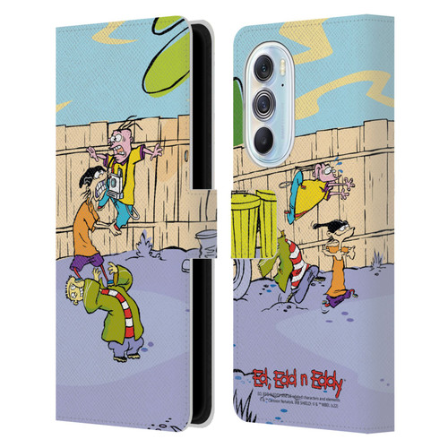 Ed, Edd, n Eddy Graphics Characters Leather Book Wallet Case Cover For Motorola Edge X30