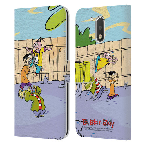 Ed, Edd, n Eddy Graphics Characters Leather Book Wallet Case Cover For Motorola Moto G41