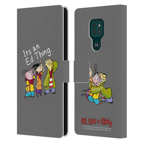 Ed, Edd, n Eddy Graphics It's An Ed Thing Leather Book Wallet Case Cover For Motorola Moto G9 Play