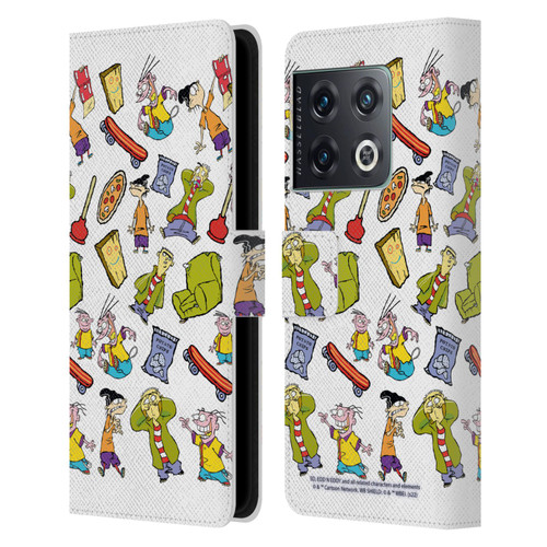 Ed, Edd, n Eddy Graphics Icons Leather Book Wallet Case Cover For OnePlus 10 Pro
