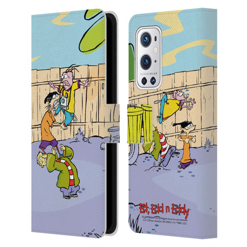 Ed, Edd, n Eddy Graphics Characters Leather Book Wallet Case Cover For OnePlus 9 Pro
