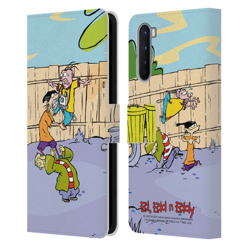 Ed, Edd, n Eddy Graphics Characters Leather Book Wallet Case Cover For OnePlus Nord 5G