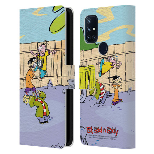 Ed, Edd, n Eddy Graphics Characters Leather Book Wallet Case Cover For OnePlus Nord N10 5G