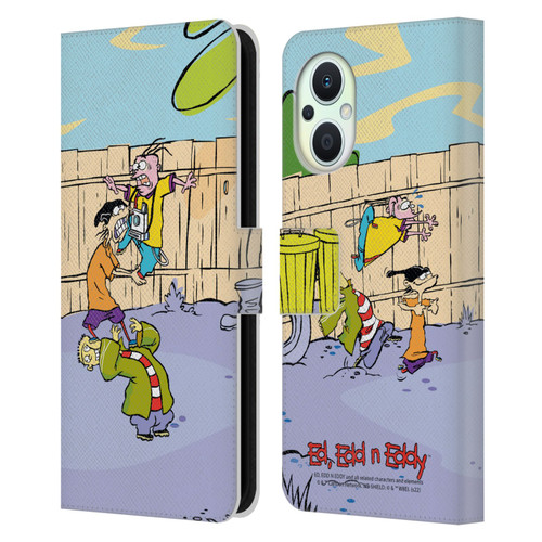 Ed, Edd, n Eddy Graphics Characters Leather Book Wallet Case Cover For OPPO Reno8 Lite