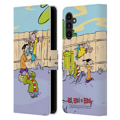 Ed, Edd, n Eddy Graphics Characters Leather Book Wallet Case Cover For Samsung Galaxy A13 5G (2021)