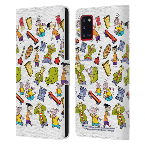 Ed, Edd, n Eddy Graphics Icons Leather Book Wallet Case Cover For Samsung Galaxy A31 (2020)