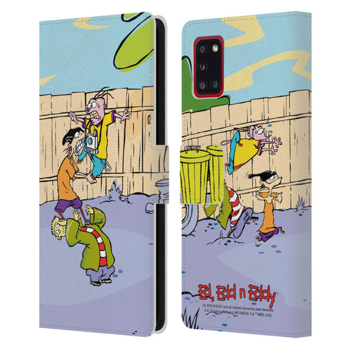 Ed, Edd, n Eddy Graphics Characters Leather Book Wallet Case Cover For Samsung Galaxy A31 (2020)