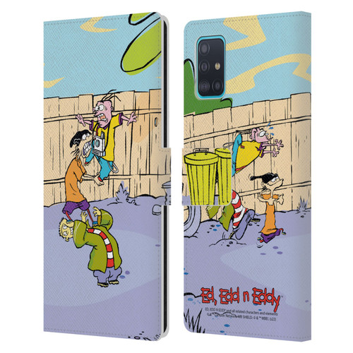 Ed, Edd, n Eddy Graphics Characters Leather Book Wallet Case Cover For Samsung Galaxy A51 (2019)