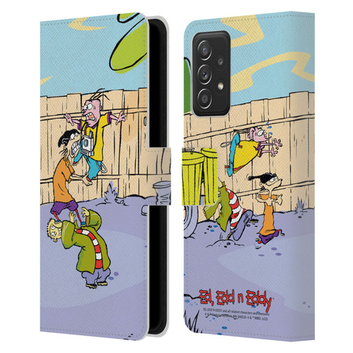 Ed, Edd, n Eddy Graphics Characters Leather Book Wallet Case Cover For Samsung Galaxy A52 / A52s / 5G (2021)