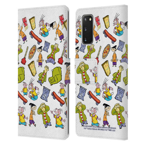 Ed, Edd, n Eddy Graphics Icons Leather Book Wallet Case Cover For Samsung Galaxy S20 / S20 5G