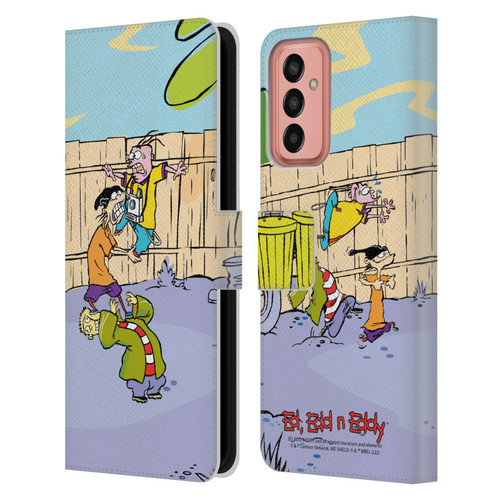 Ed, Edd, n Eddy Graphics Characters Leather Book Wallet Case Cover For Samsung Galaxy M13 (2022)