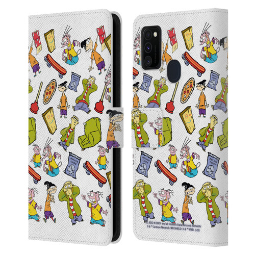 Ed, Edd, n Eddy Graphics Icons Leather Book Wallet Case Cover For Samsung Galaxy M30s (2019)/M21 (2020)