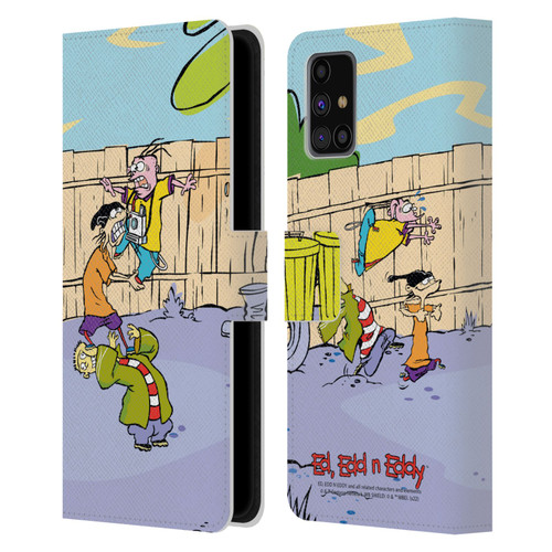 Ed, Edd, n Eddy Graphics Characters Leather Book Wallet Case Cover For Samsung Galaxy M31s (2020)