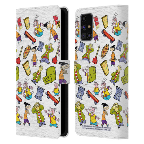 Ed, Edd, n Eddy Graphics Icons Leather Book Wallet Case Cover For Samsung Galaxy M31s (2020)