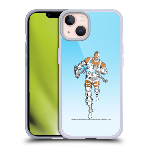Cyborg DC Comics Fast Fashion Classic 2 Soft Gel Case for Apple iPhone 13