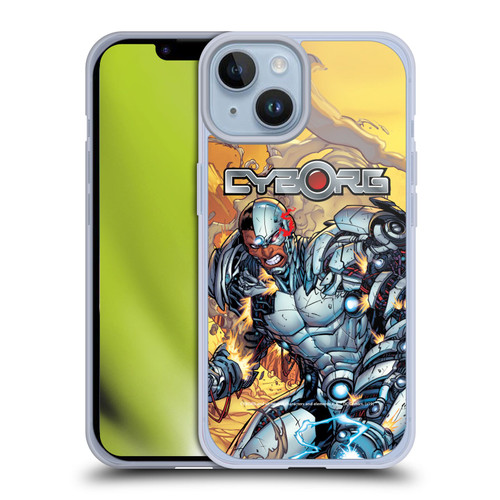 Cyborg DC Comics Fast Fashion Comic Soft Gel Case for Apple iPhone 14