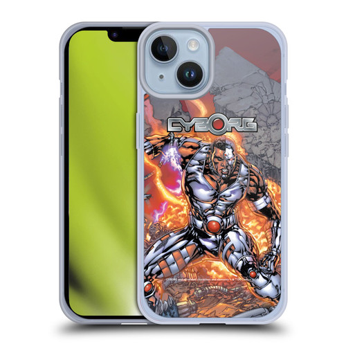 Cyborg DC Comics Fast Fashion Cover Soft Gel Case for Apple iPhone 14