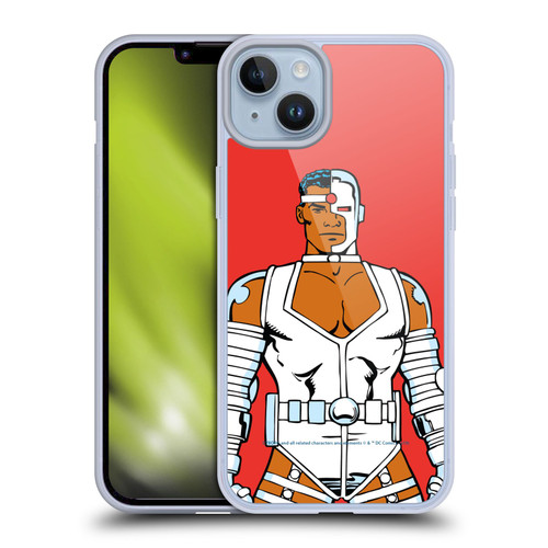 Cyborg DC Comics Fast Fashion Classic 3 Soft Gel Case for Apple iPhone 14 Plus