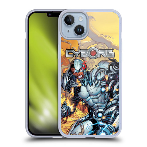 Cyborg DC Comics Fast Fashion Comic Soft Gel Case for Apple iPhone 14 Plus