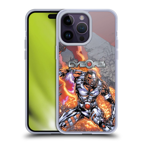 Cyborg DC Comics Fast Fashion Cover Soft Gel Case for Apple iPhone 14 Pro Max