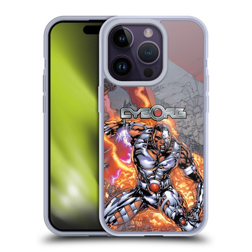 Cyborg DC Comics Fast Fashion Cover Soft Gel Case for Apple iPhone 14 Pro
