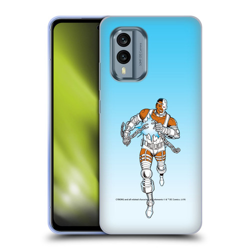 Cyborg DC Comics Fast Fashion Classic 2 Soft Gel Case for Nokia X30