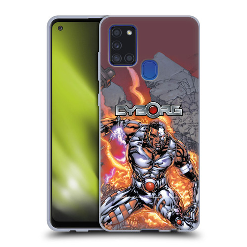 Cyborg DC Comics Fast Fashion Cover Soft Gel Case for Samsung Galaxy A21s (2020)