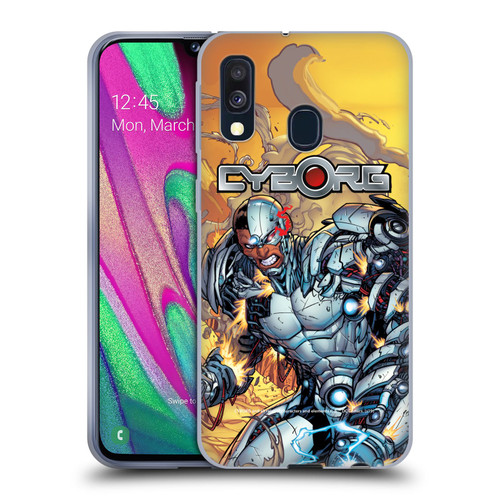 Cyborg DC Comics Fast Fashion Comic Soft Gel Case for Samsung Galaxy A40 (2019)