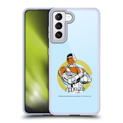 Cyborg DC Comics Fast Fashion Classic Soft Gel Case for Samsung Galaxy S21 5G