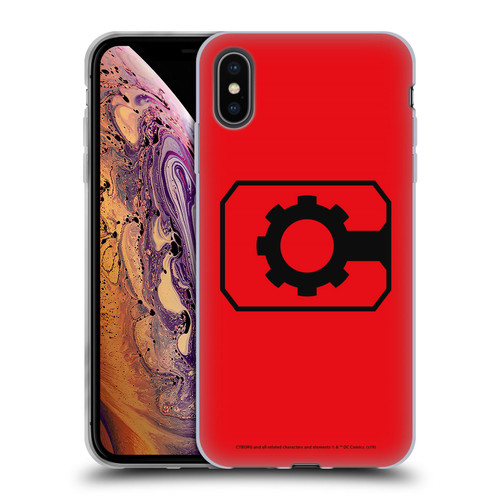 Cyborg DC Comics Logos Geometric Soft Gel Case for Apple iPhone XS Max