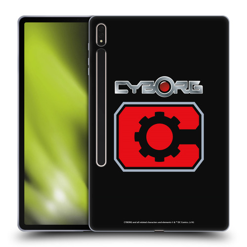Cyborg DC Comics Logos Retro Soft Gel Case for Samsung Galaxy Tab S8 Plus