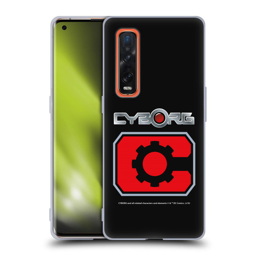 Cyborg DC Comics Logos Retro Soft Gel Case for OPPO Find X2 Pro 5G