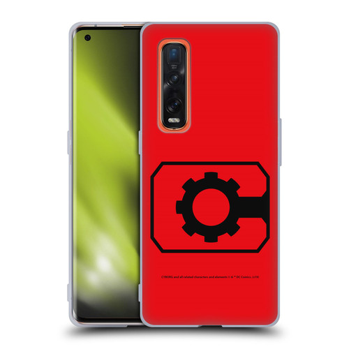Cyborg DC Comics Logos Geometric Soft Gel Case for OPPO Find X2 Pro 5G